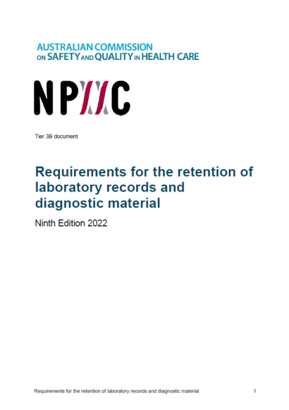 requirements-for-the-retention-of-laboratory-records-and-diagnostic-material-australian