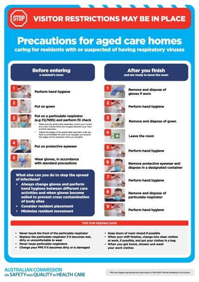 Thumbnail aged care staff precautions