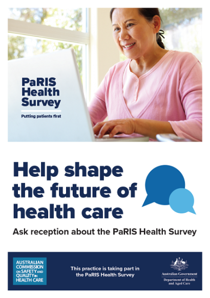 Help shape the future of health care - PaRIS GP Poster