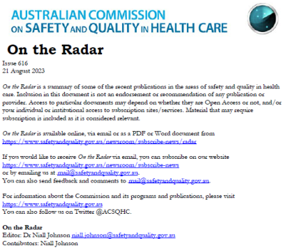 Image for On the Radar Issue 616