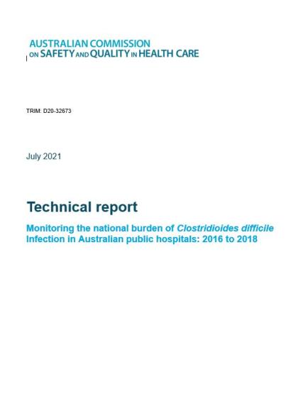 Thumbnail - Technical Report 3 - Monitoring the national burden of CDI