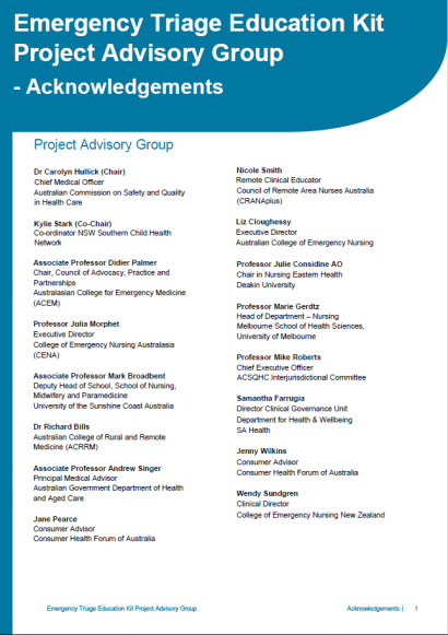 ETEK Project Advisory Group