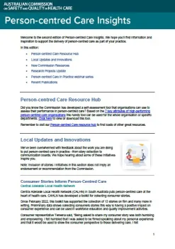 Thumbnail for person-centered care insights newsletter - issue #2