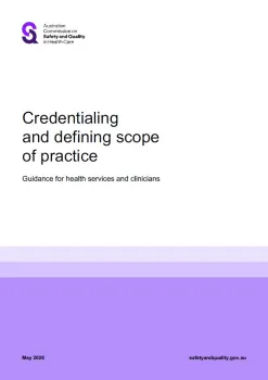 Thumbnail image for the credentialing and defining scope of practice guidance