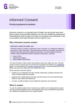 Thumbnail image for the informed consent - practical guidance for patients