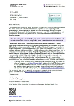 Thumbnail image for the practice reflections COPD sample practice report