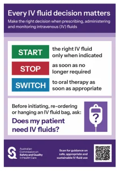 Thumbnail image for every IV fluid decision matters poster