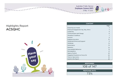 Cover of '2023 Census Highlights Report' document