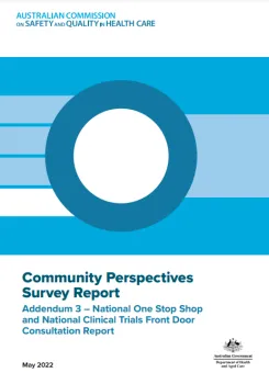 Addendum 3 – Community Perspectives Survey Report