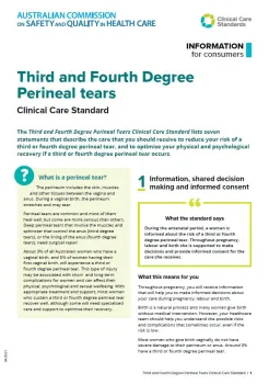 Thumbnail for Information for Women - Third and Fourth Degree Perineal Tears