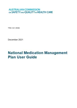 National Medication Management Plan 2021