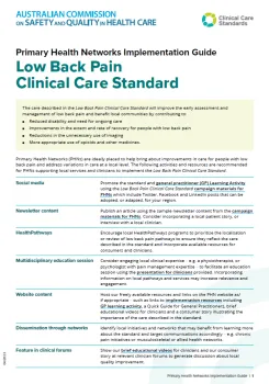 Low back pain