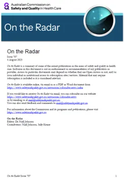 Front page image of On the Radar Issue 707