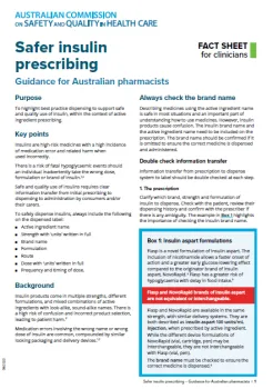 Safer insulin prescribing - guidance for Australian prescribers_thumbnail