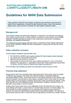 Thumbnail for resource on guidelines for NHHI data submission
