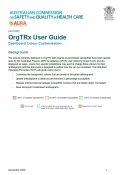 Thumbnail for APAS - OrgTRx User Guide - Dashboard Colour Customisation