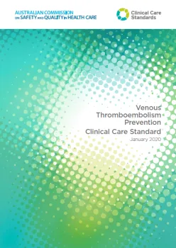 Image of the cover of the Venous Thromboembolism Prevention Clinical Care Standard