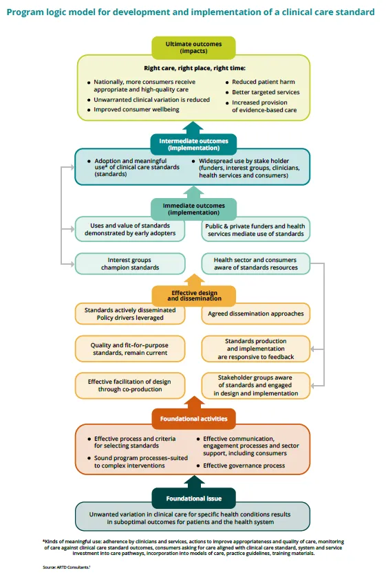 Program logic model for the development and implementation of a ...